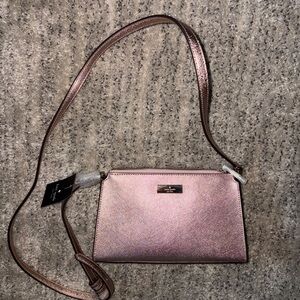 Kate Spade Metallic Pink Crossbody Bag